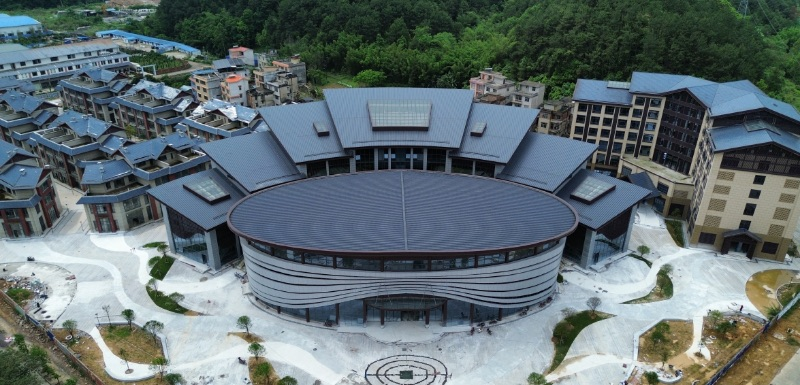 图为农发行广西蒙山县支行蒙山县丝艺小镇项目 农发行广西蒙山县支行供图