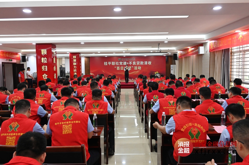 桂平联社开展”党建+百日攻坚“不良清收专项活动